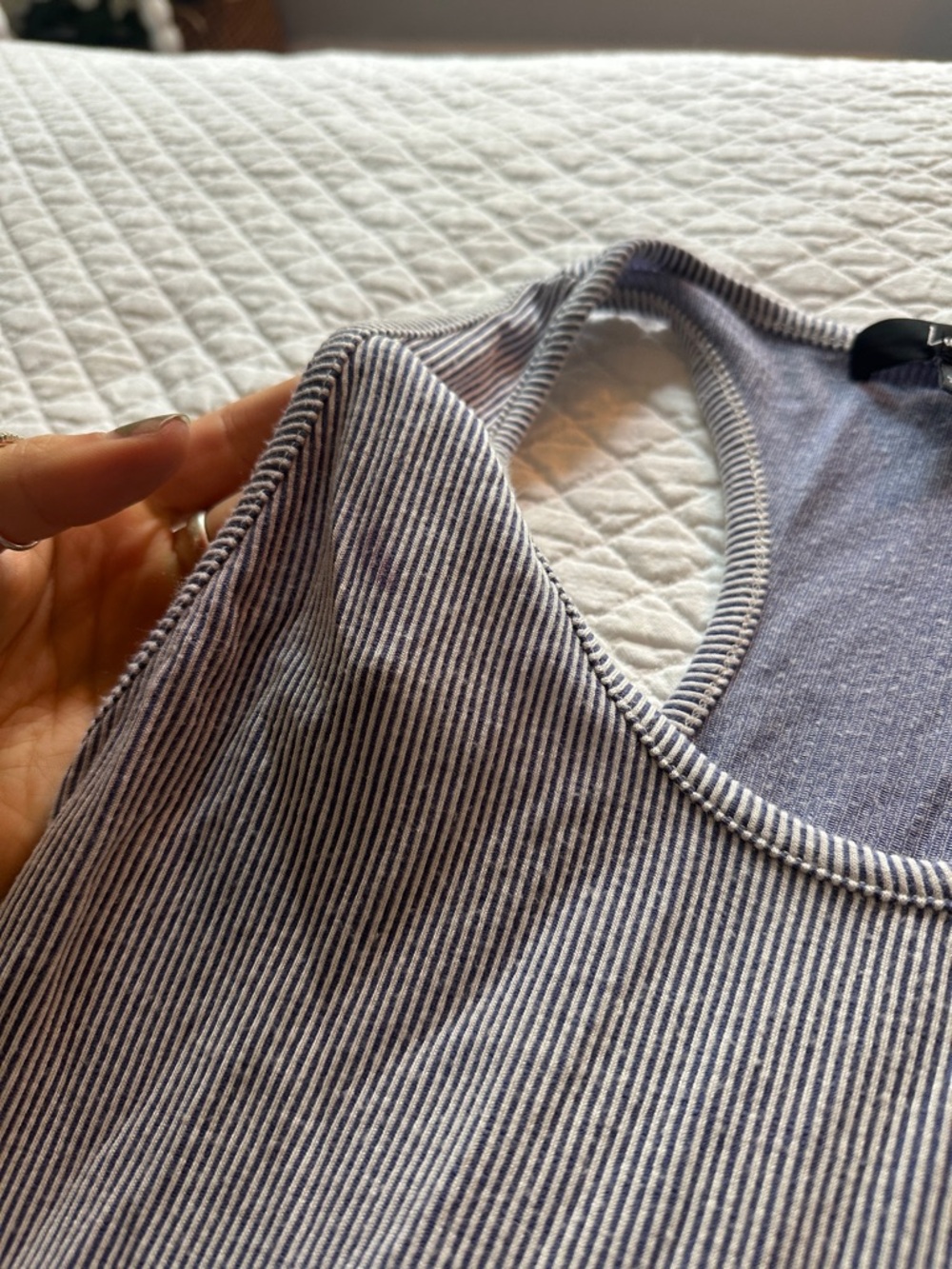 Lulu's Light Blue Ribbed Maxi Tank Dress - Picture 3 of 4